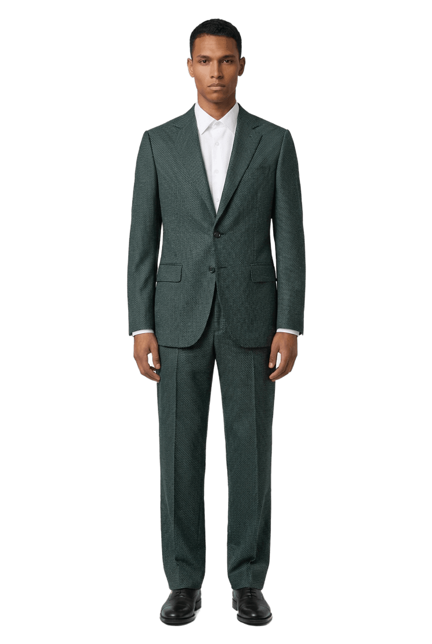 The Custom Suit V.3 - Green Sharkskin